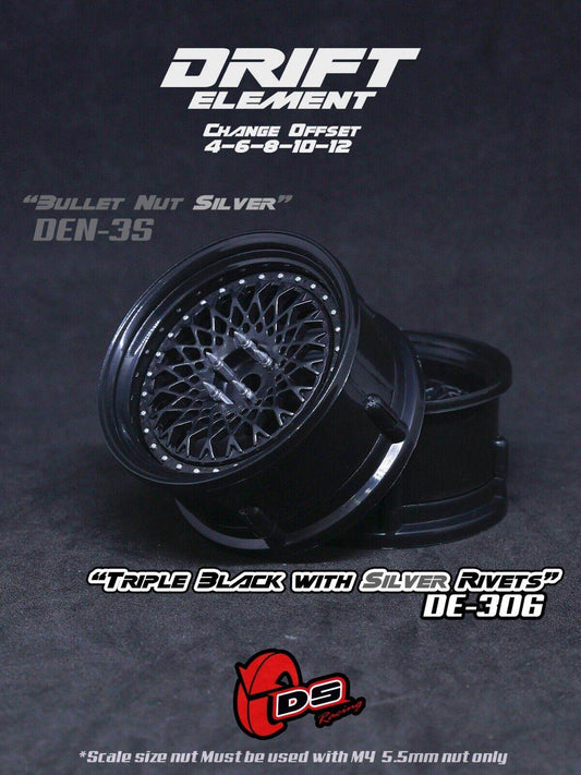 rc drift rim set for 1/10 cars adjustable offset