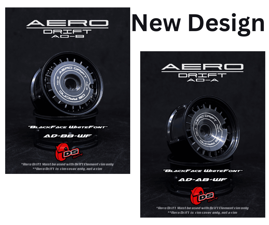 ds racing aero drift wheel inserts new design 1/10