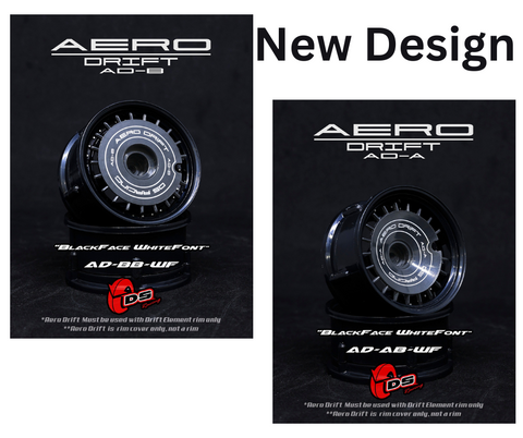 1/10 RC Car DS Racing Aero Drift Wheel Inserts For Drift Elements (2pcs)