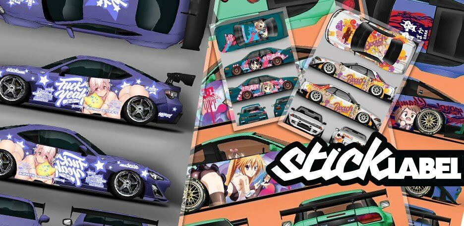 RC Car Livery Sticker Set - 1/10 Drift Body Decals (60 Designs)