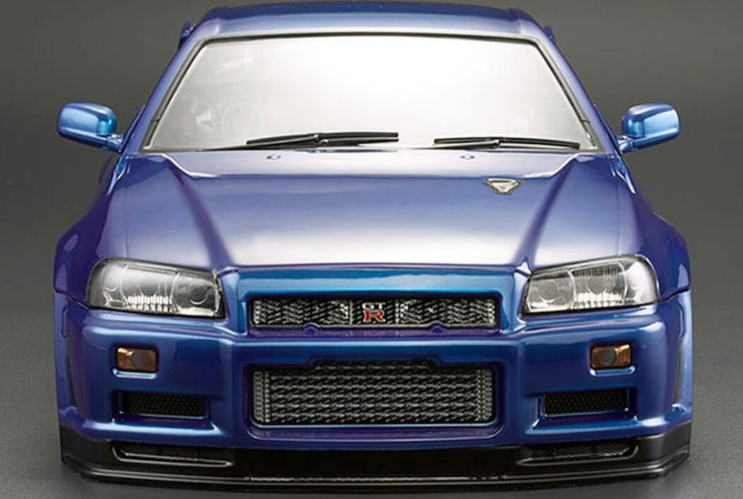 Killerbody Nissan Skyline R34 body shell metallic blue kb48716
