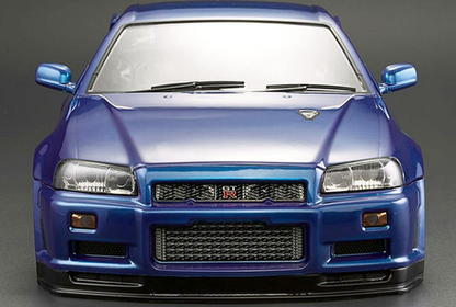 Killerbody Nissan Skyline R34 body shell metallic blue kb48716