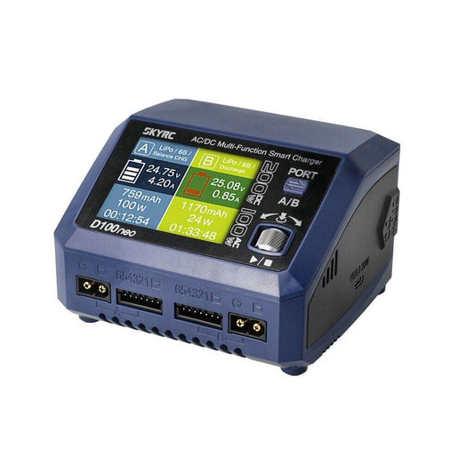 SKY RC D100 Neo AC/DC RC Car Battery Charger, 10A, Dual Smart Charger SK-100199