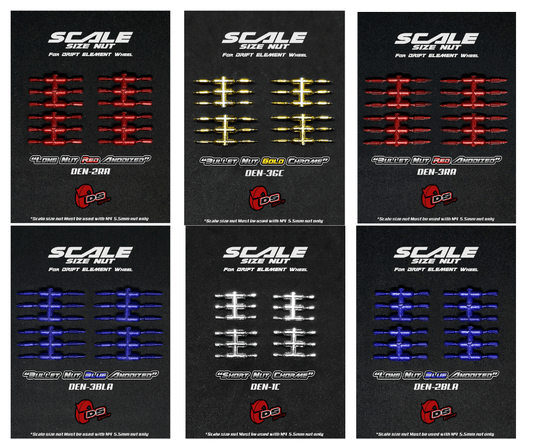 DS Racing scale wheel nut set for 1/10 RC drift car wheels