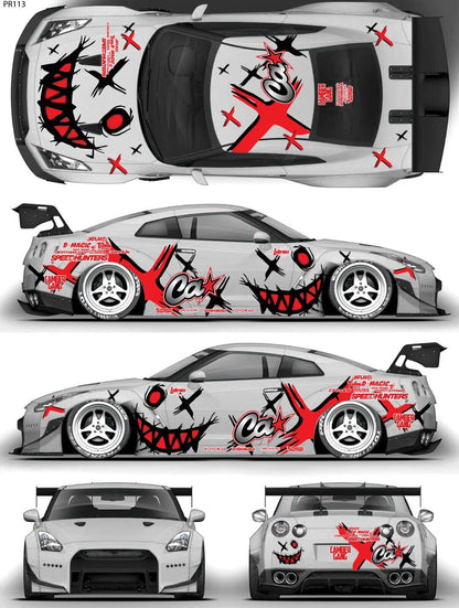 SticklabelRC 1:10 RC Car Body Shell Livery, Decal Sticker Graphics Set - 60+ Designs