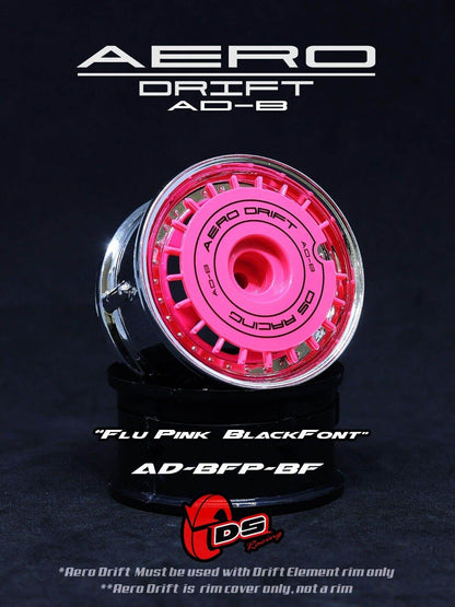 ds racing aero drift wheel inserts pink 1/10