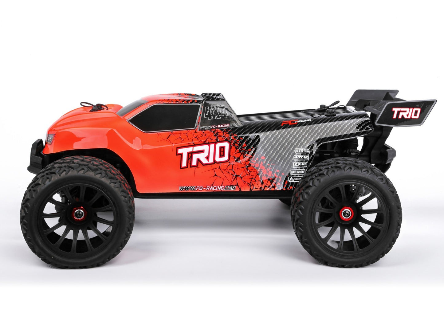 RC truggy 1/10 scale four wheel drive off road truck