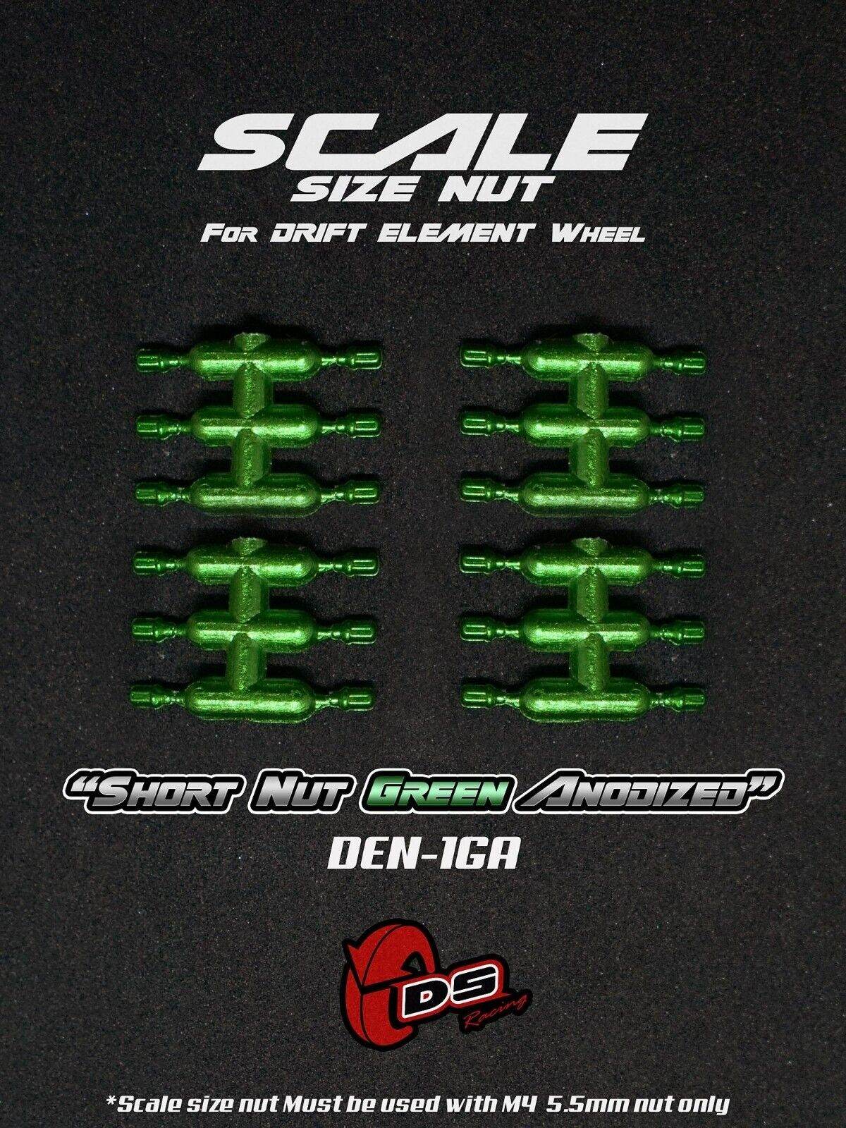 DS Racing scale-look wheel-nut bolt set for 1/10 RC Drift Elements wheels
