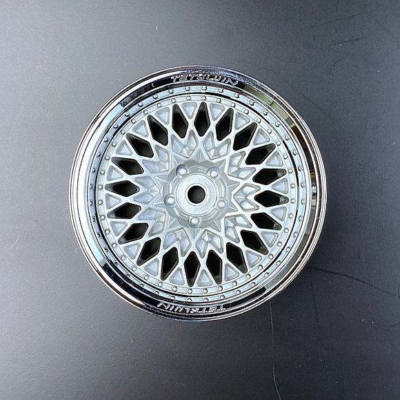 Tetsujin 1/10 Gran Seeker Style Wheel Set with adjustable offsets (5mm, 8mm, 11mm) for RC drift cars 