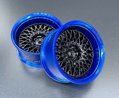 Tetsujin 1/10 Gran Seeker Style Wheel Set with adjustable offsets (5mm, 8mm, 11mm) for RC drift cars TT-8118