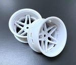 Tetsujin 1/10 Southern Cross Style Wheel Set with adjustable offsets (6mm, 9mm, 12mm) for RC drift cars - TT-7574