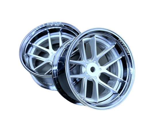 tetsujin jasmine rc drift wheels adjustable offset 1/10 – front view