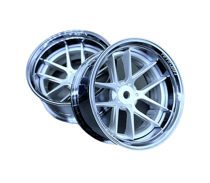 tetsujin jasmine rc drift wheels adjustable offset 1/10 – front view