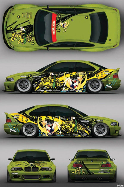 SticklabelRC 1:10 RC Car Body Shell Livery, Decal Sticker Graphics Set - 60+ Designs