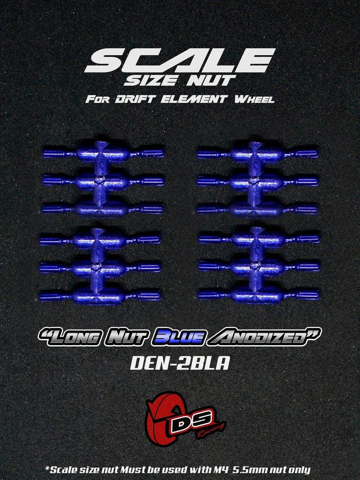DS Racing scale-look wheel-nut bolt set for 1/10 RC Drift Elements wheels