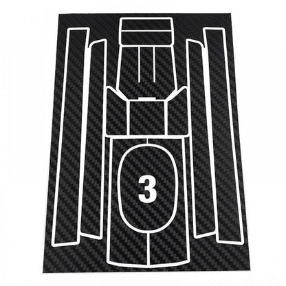 futaba 10px transmitter radio decal sticker set carbon design