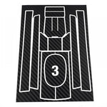 futaba 10px transmitter radio decal sticker set carbon design