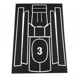 futaba 10px transmitter radio decal sticker set carbon design