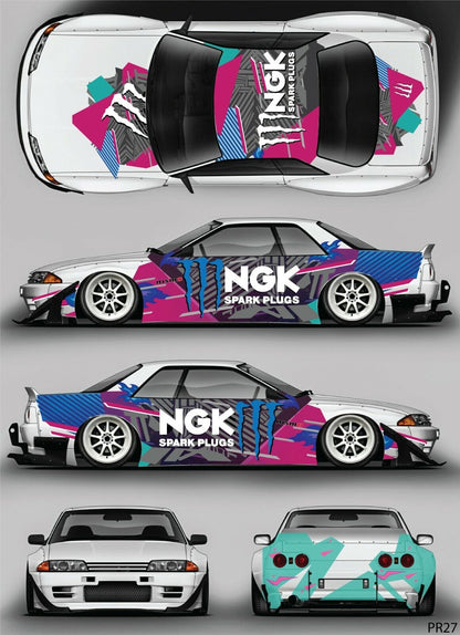 RC Car Livery Sticker Set - 1/10 Drift Body Decals (60 Designs)