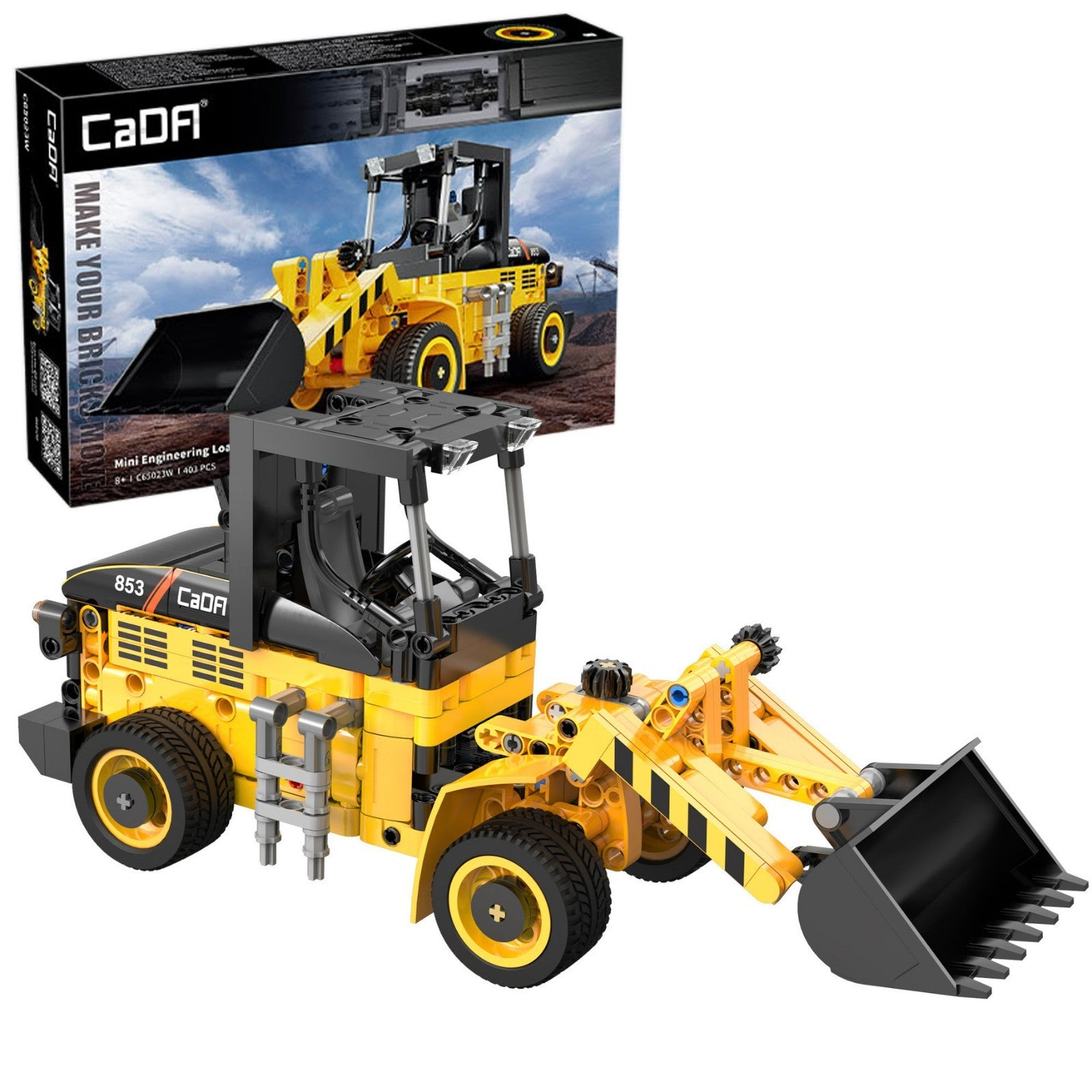 CaDA Construction model kit wheel loader 403 pieces - C65023W
