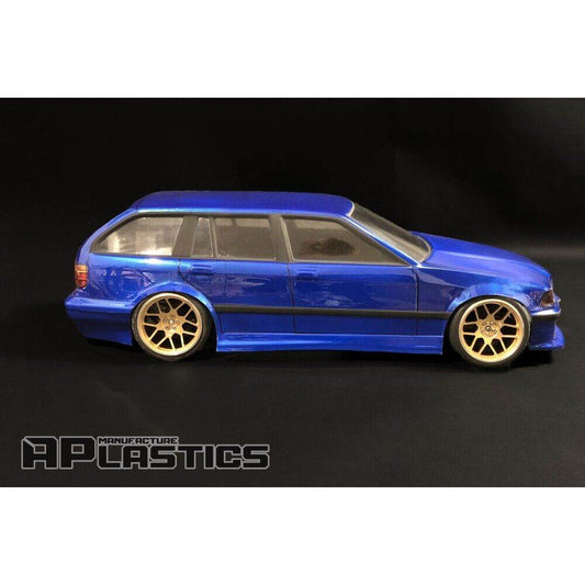 1/10 rc car bmw e36 touring clear lexan body shell