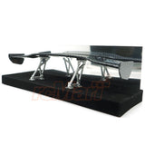 1/10 RC Drift Car Spoiler Deck & Spoiler Mounts, Carbon Style - Yokomo - Tamiya