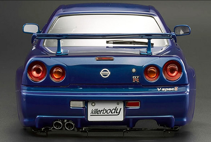 Killerbody Nissan Skyline R34 body shell metallic blue kb48716
