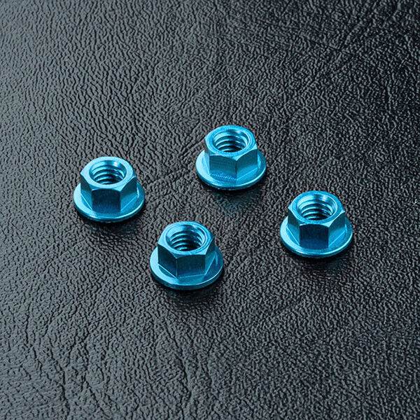 MST M4 RC Wheel Nut Set - 5.5mm Aluminium (Various Colours) Blue #820001B