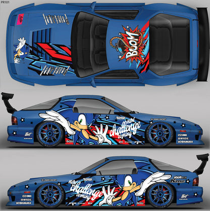 SticklabelRC 1:10 RC Car Body Shell Livery, Decal Sticker Graphics Set - 60+ Designs