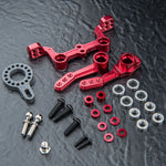 Close-up of MST Steering Rack & Wiper Arm Set #210700 for enhanced RC drift car handling-Red