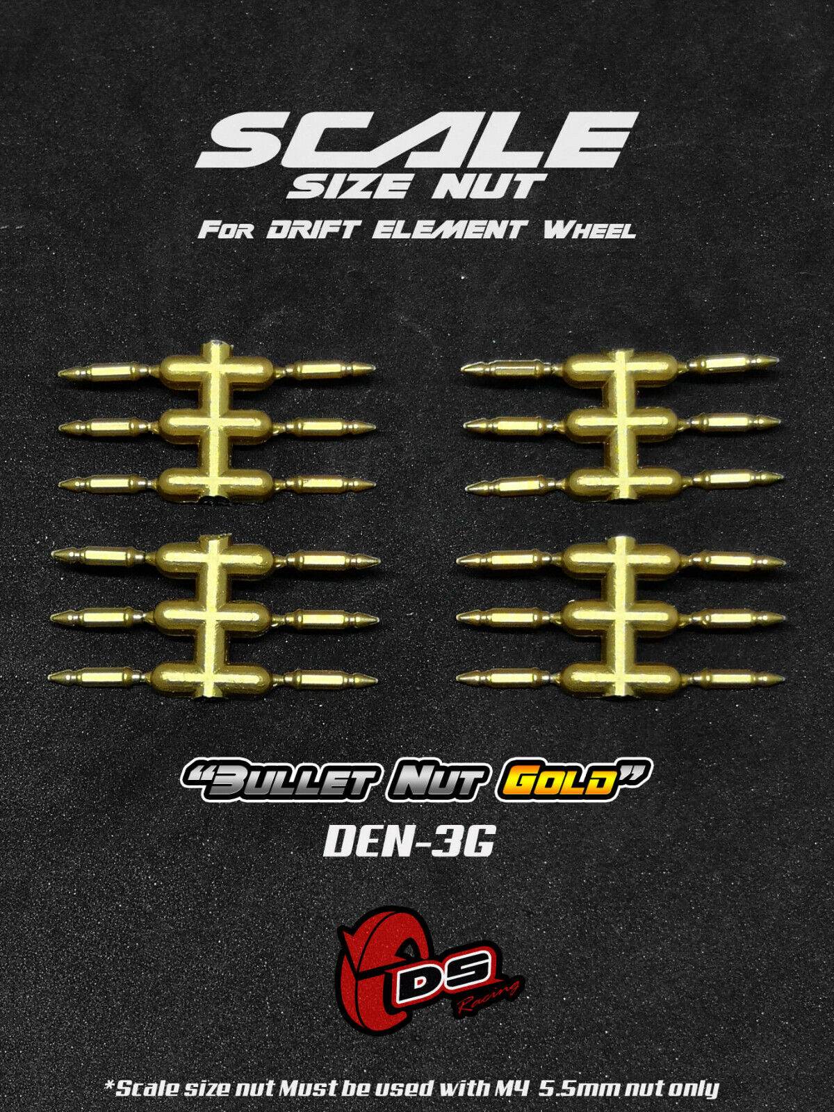 Drift car wheel nut set 1/10 scale by DS Racing