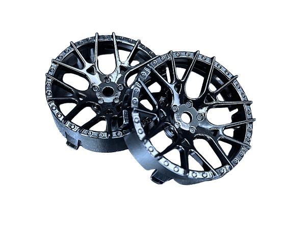 Tetsujin 1/10 scale RC Wheel Centre Disk Set in Lycoris Style, available in multiple colours