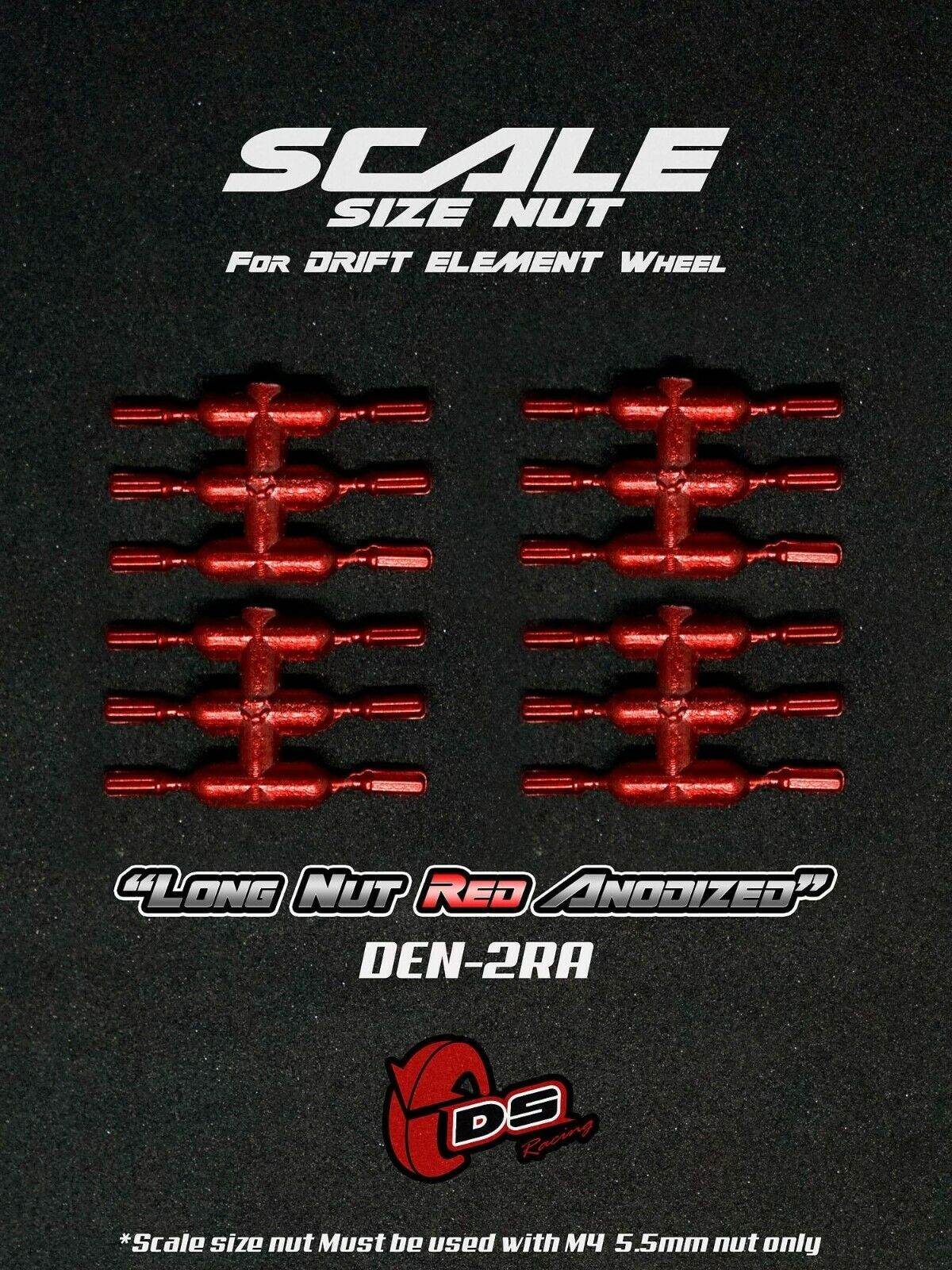 DS Racing scale-look wheel-nut bolt set for 1/10 RC Drift Elements wheels