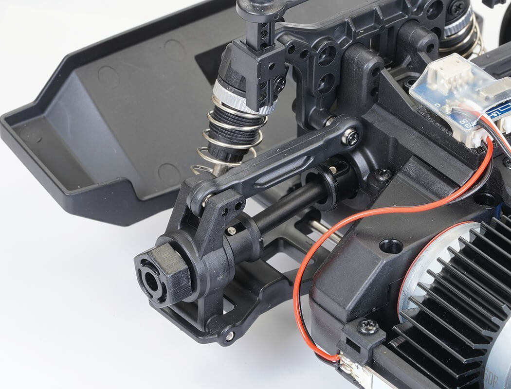 FTX Havok RC drift car chassis and 4WD drivetrain