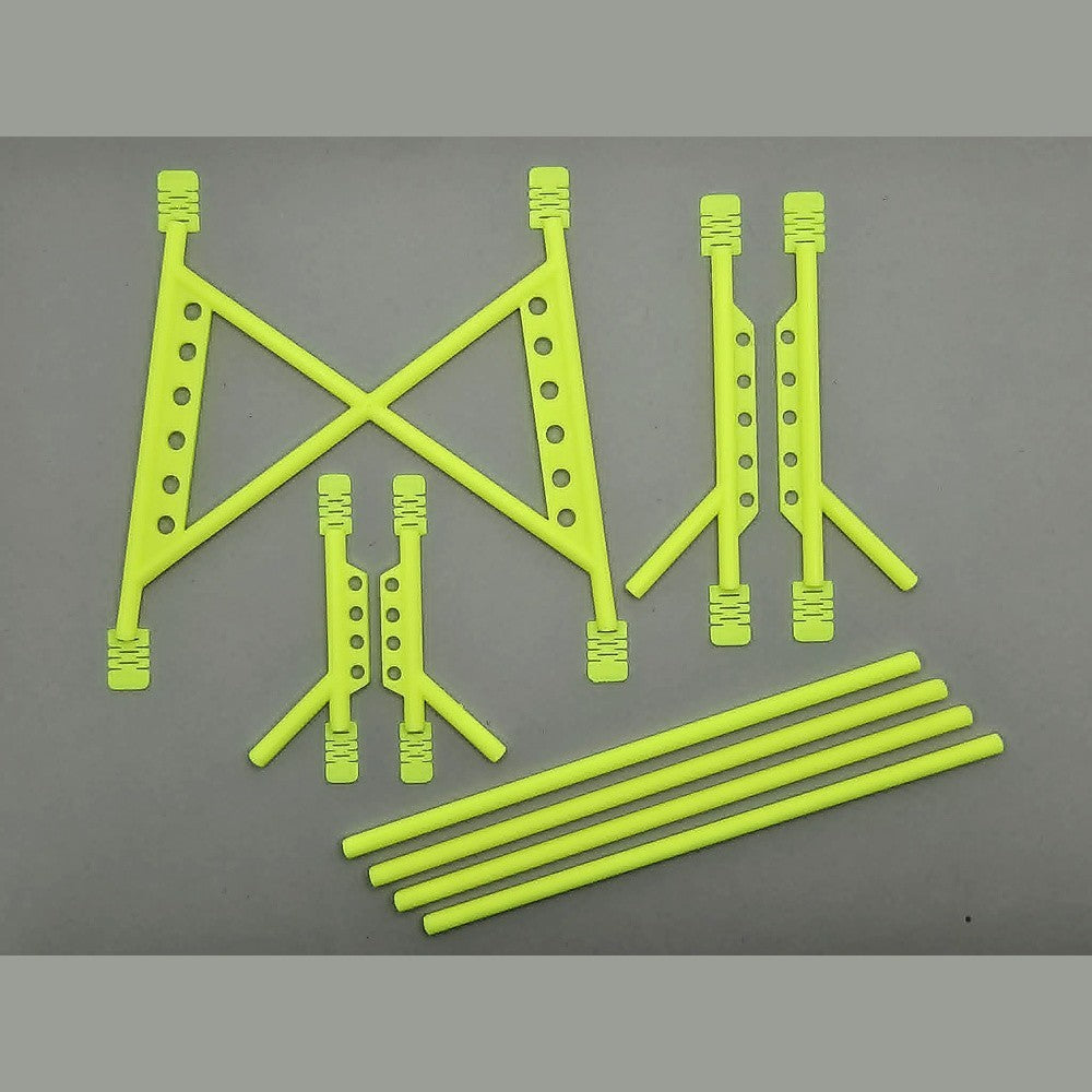 RC Body Shell Roll Cage 1/10 Scale - Flu Yellow