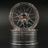 Kawada RC Drift Wheels Chrome 1/10 Deep Dish 4mm - (2pcs)