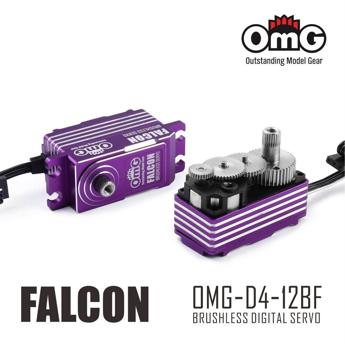 OMG FALCON Low Profile High Torque Brushless Metal Servo for High Performance RC Vehicles