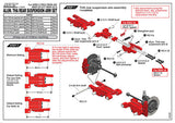 Close-up of MST THA Aluminium Rear Suspension Arm Set #210696 for enhanced durability in RC cars
