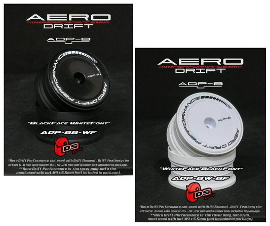 ds racing rc drift wheel inserts flat face 1/10