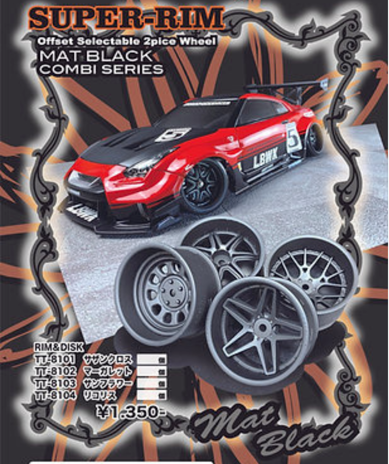 Tetsujin "Southern Cross" Super Rim Wheel Set, 1:10 RC Adjustable Offset - 2pcs