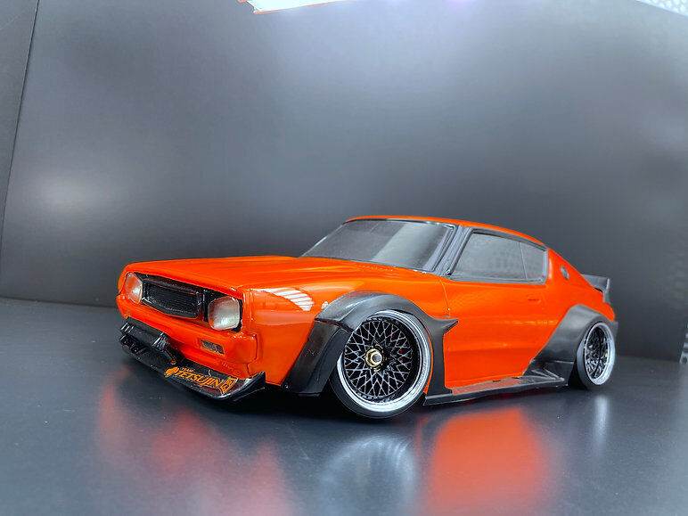 Tetsujin 1/10 Gran Seeker Style Wheel Set with adjustable offsets (5mm, 8mm, 11mm) for RC drift cars 