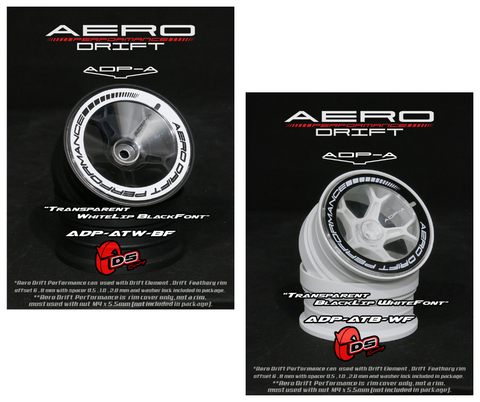 DS Racing Transparent RC Drift Aero Wheel Insert – 1/10 Scale