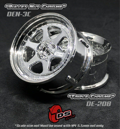 DS Racing scale-look wheel-nut bolt set for 1/10 RC Drift Elements wheels