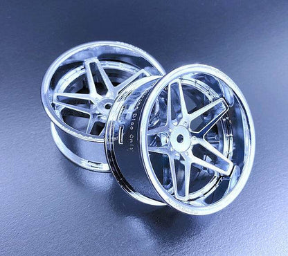 Tetsujin 1/10 Southern Cross Style Wheel Set with adjustable offsets (6mm, 9mm, 12mm) for RC drift cars - TT-8371