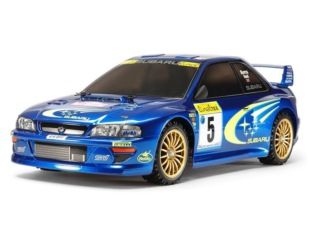 RC rally car Tamiya Subaru Impreza Monte Carlo 1999 TT-02 kit
