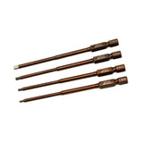 Close-up of Arrowmax Hex Driver Power Tool Tips, metric set, designed for precision in RC car maintenance