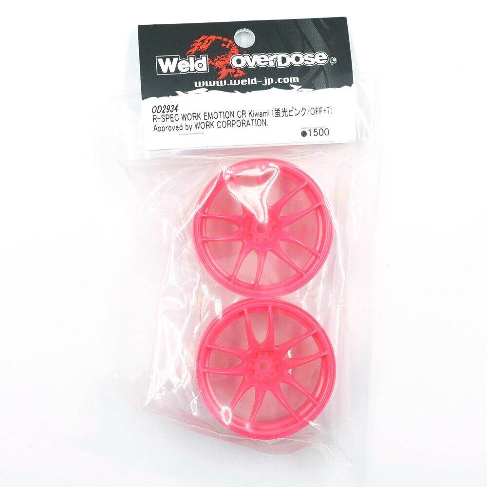 Overdose Rc Rims Overdose R-SPEC Kiwami RC Drift Wheels 2pcs - 7mm Pink 1/10 – Drift ...