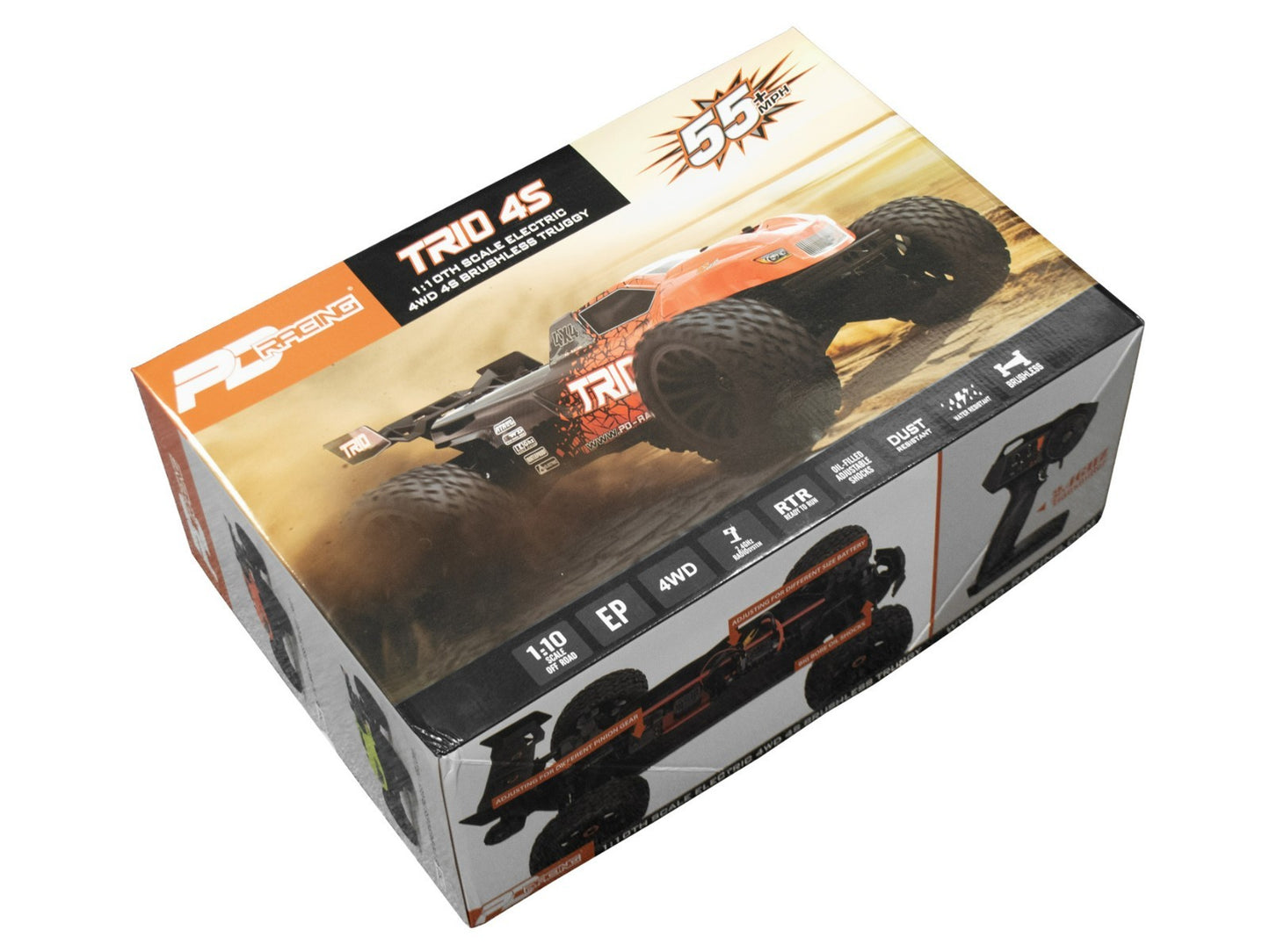 RC truggy PD Racing TR10 3-4S brushless ready to run