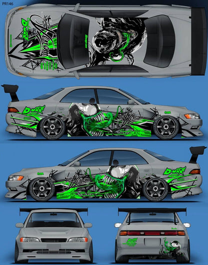 SticklabelRC 1:10 RC Car Body Shell Livery, Decal Sticker Graphics Set - 60+ Designs