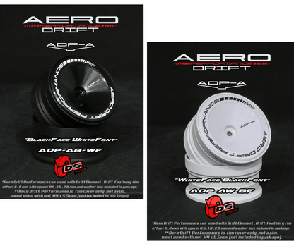 ds racing rc drift wheel inserts sloped face 1/10